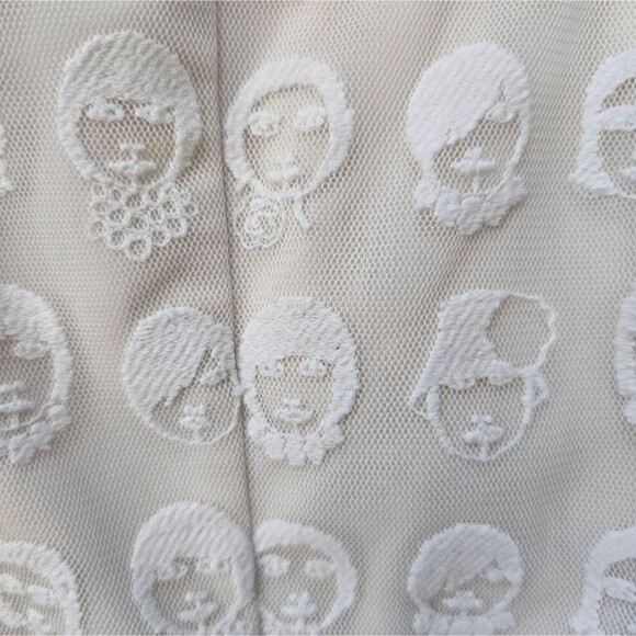 Jill by Jill Stuart White Textured Lace Romper Sz S Elegant Feminine Resortwear - Picture 8 of 16